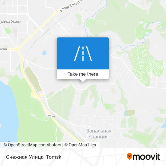 Снежная Улица map