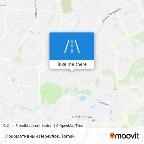 Локомотивный Переулок map