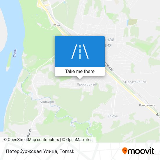 Петербуржская Улица map