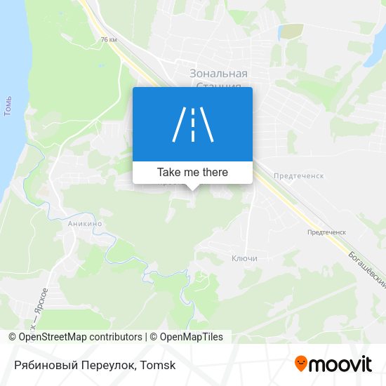 Рябиновый Переулок map