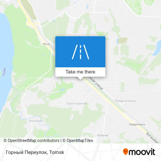 Горный Переулок map