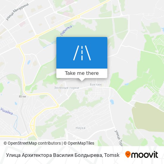 Улица Архитектора Василия Болдырева map