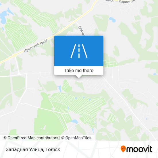 Западная Улица map
