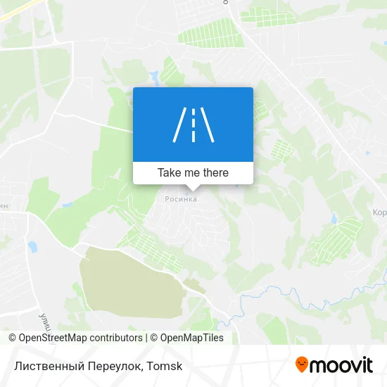Лиственный Переулок map