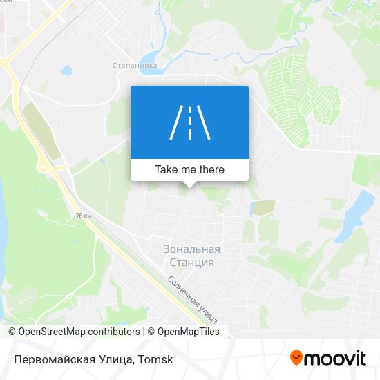 Первомайская Улица map