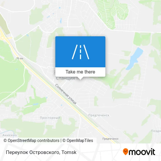 Переулок Островского map
