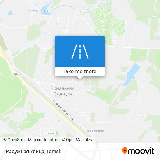 Радужная Улица map