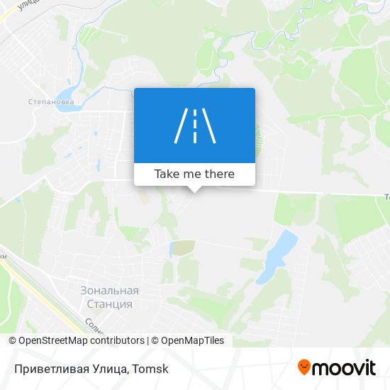 Приветливая Улица map