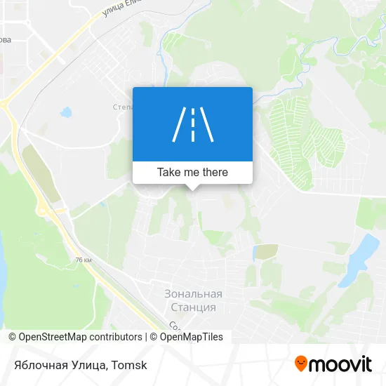 Яблочная Улица map