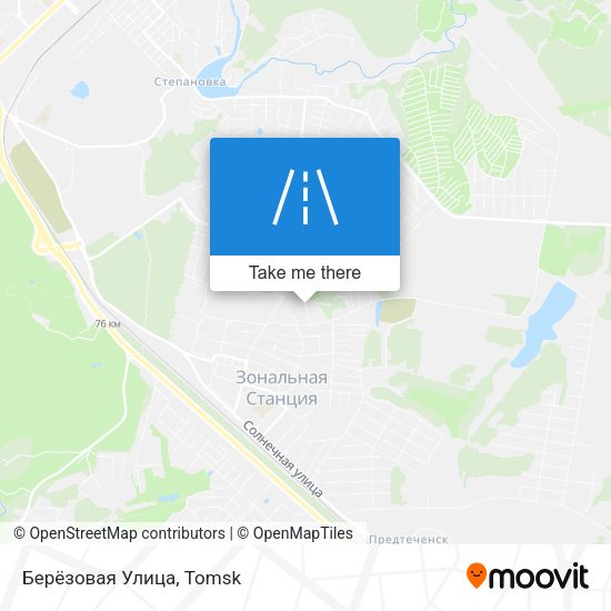 Берёзовая Улица map