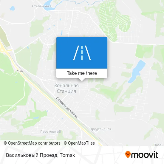 Васильковый Проезд map