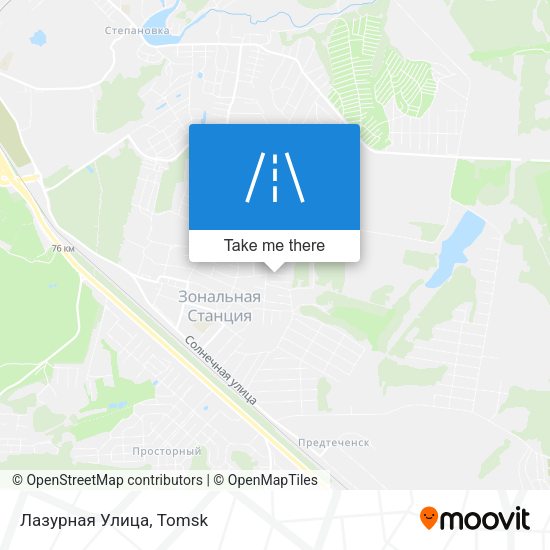 Лазурная Улица map