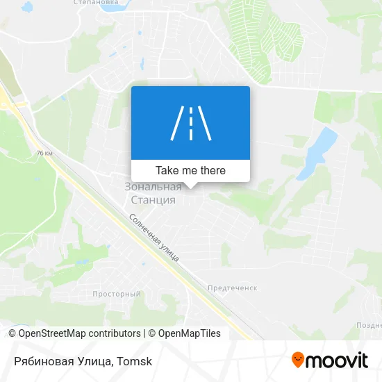 Рябиновая Улица map