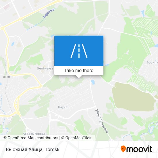 Вьюжная Улица map