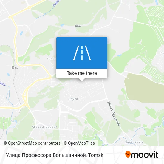 Улица Профессора Большаниной map