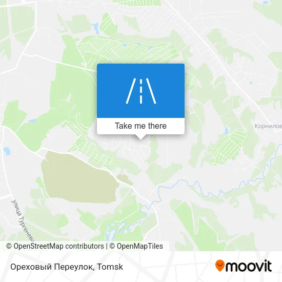 Ореховый Переулок map
