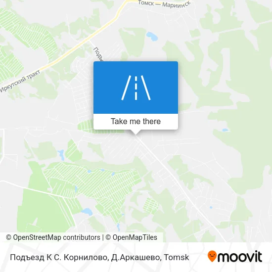 Подъезд К С. Корнилово, Д.Аркашево map