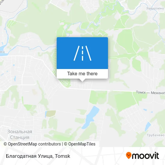Благодатная Улица map