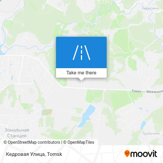 Кедровая Улица map
