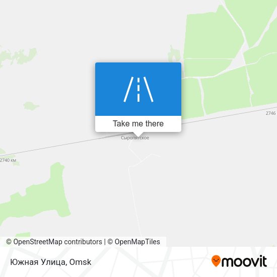 Южная Улица map
