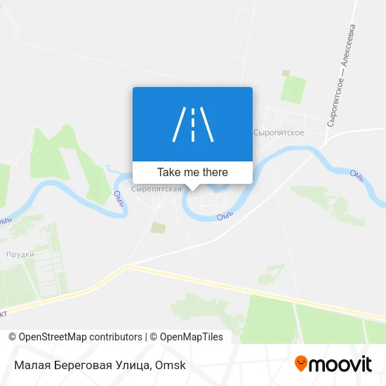 Малая Береговая Улица map