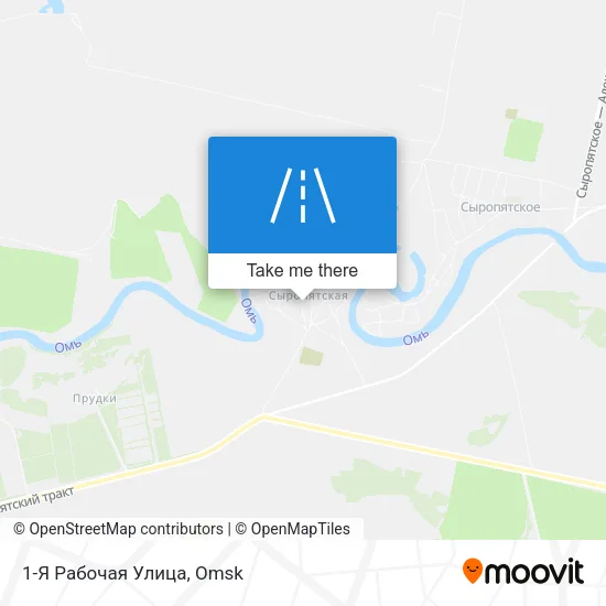 1-Я Рабочая Улица map