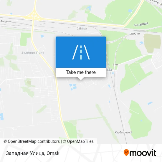 Западная Улица map