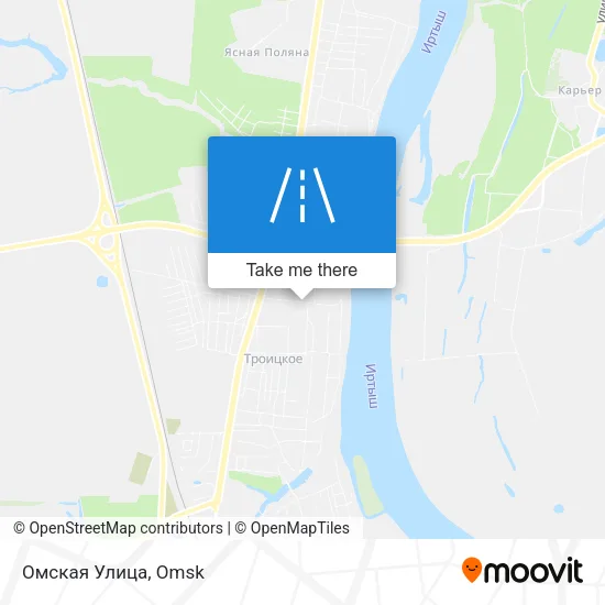 Омская Улица map