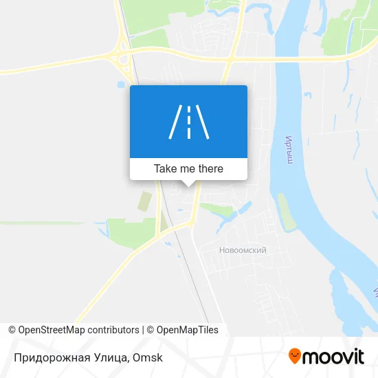Придорожная Улица map