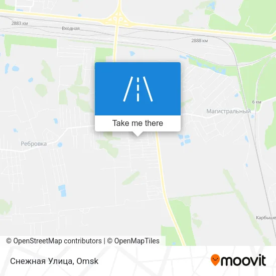 Снежная Улица map