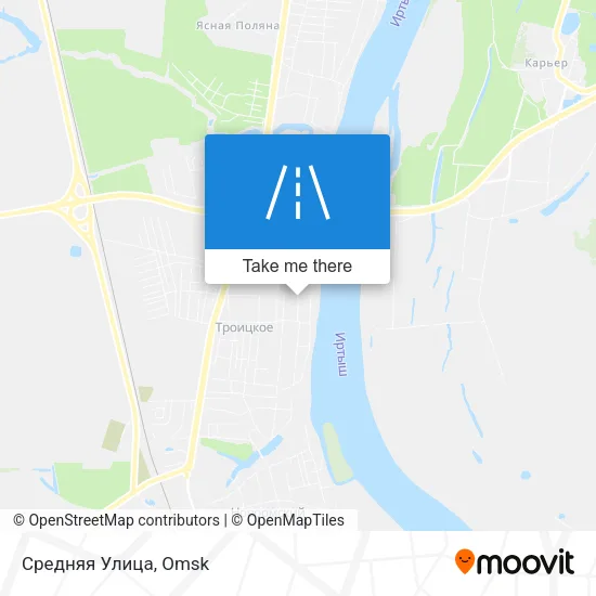 Средняя Улица map