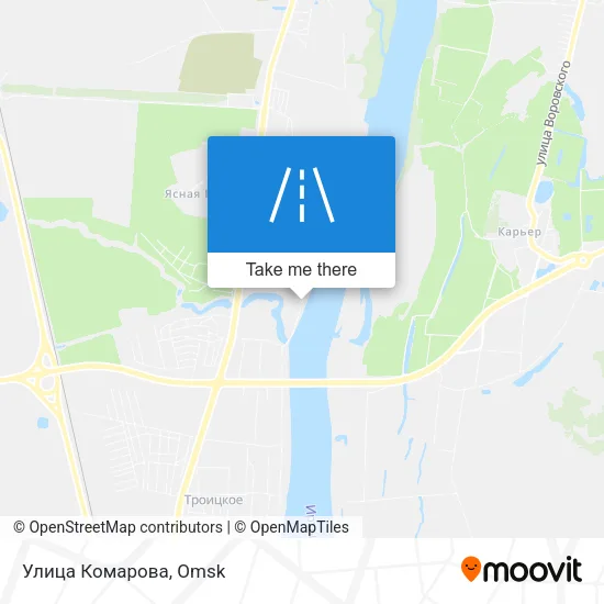 Улица Комарова map