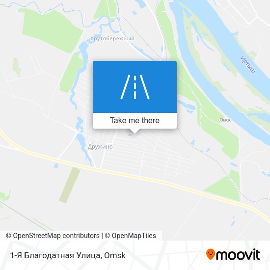 1-Я Благодатная Улица map