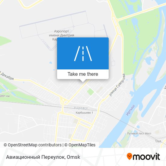 Авиационный Переулок map