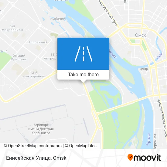 Енисейская Улица map