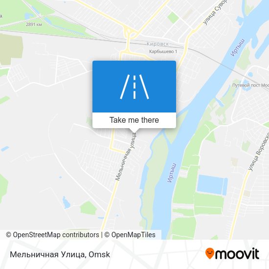 Мельничная Улица map