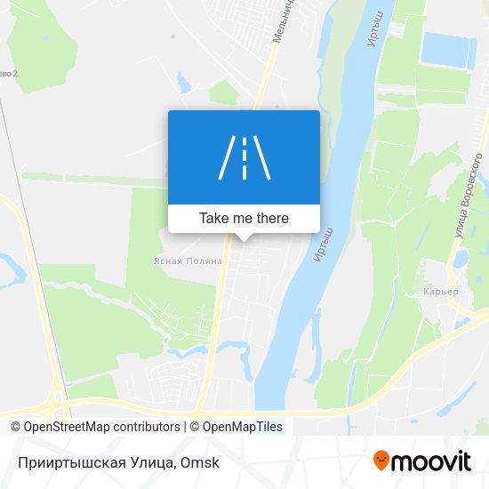 Прииртышская Улица map
