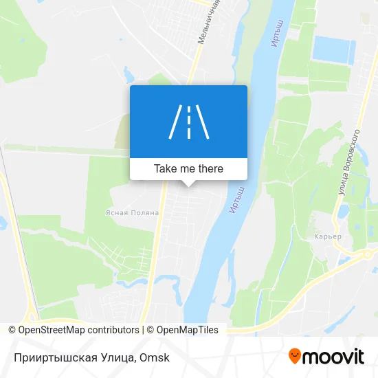 Прииртышская Улица map