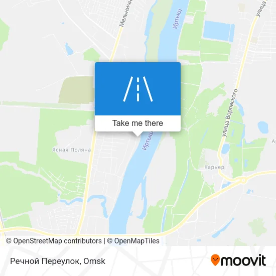 Речной Переулок map