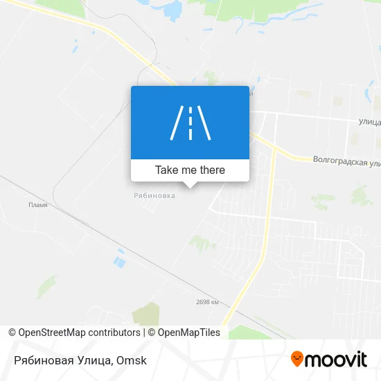 Рябиновая Улица map