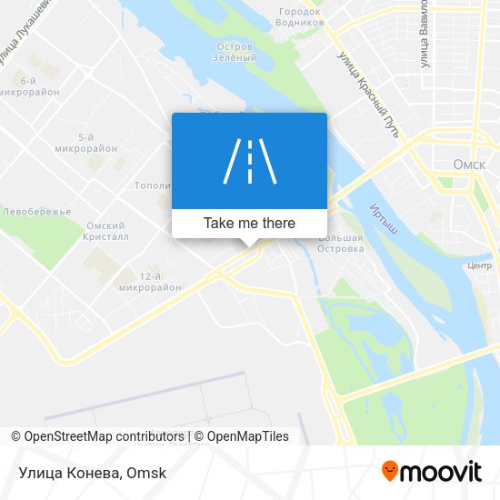 Улица Конева map