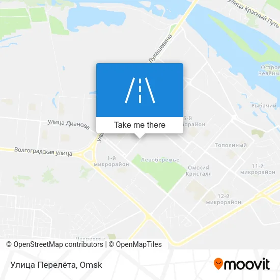 Улица Перелёта map