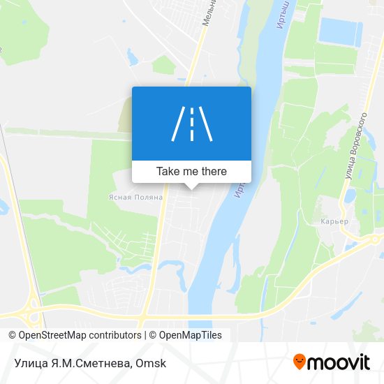 Улица Я.М.Сметнева map