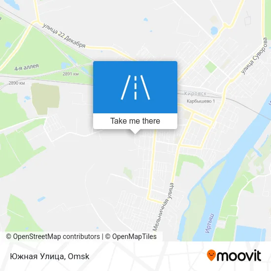 Южная Улица map