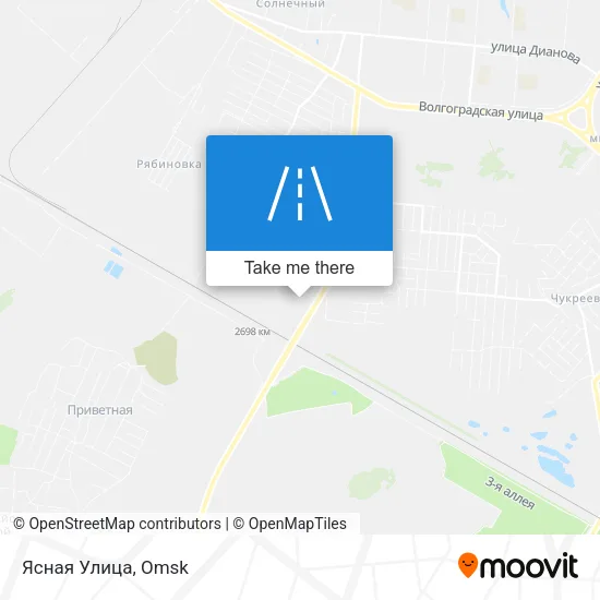 Ясная Улица map