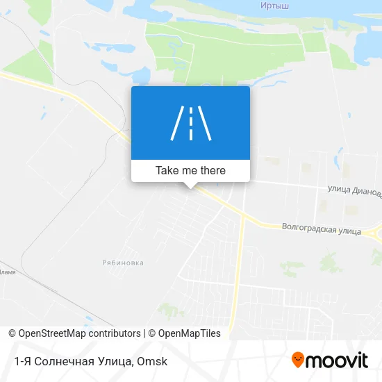 1-Я Солнечная Улица map