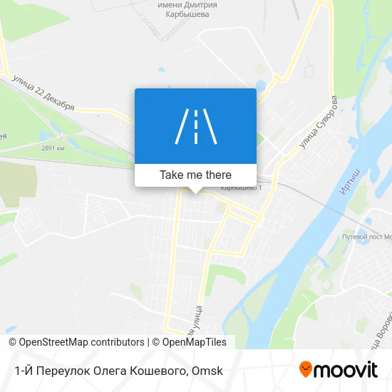 1-Й Переулок Олега Кошевого map