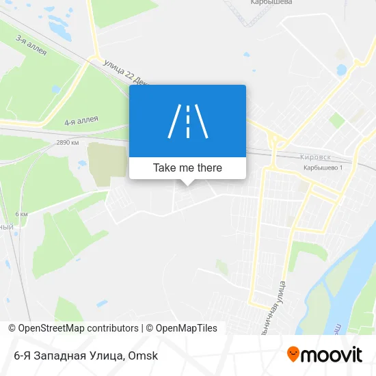 6-Я Западная Улица map