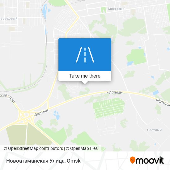 Новоатаманская Улица map