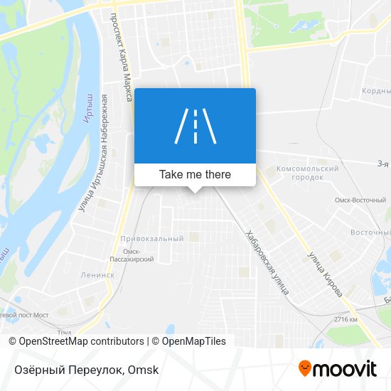 Озёрный Переулок map